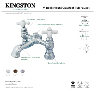A thumbnail of the Kingston Brass CC1136T Alternate Image
