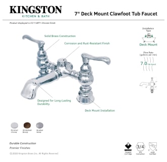 A thumbnail of the Kingston Brass CC1138T Alternate Image