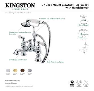 A thumbnail of the Kingston Brass CC1154T Alternate Image