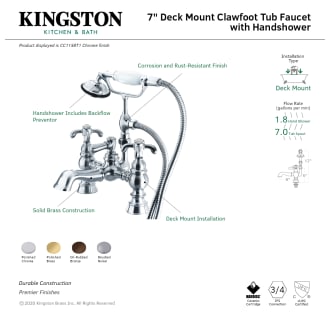 A thumbnail of the Kingston Brass CC1158T Alternate Image