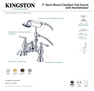 A thumbnail of the Kingston Brass CC1161T Alternate Image