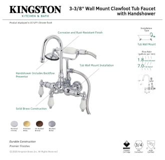 A thumbnail of the Kingston Brass CC11T2 Alternate Image