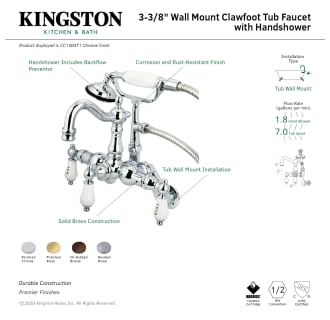 A thumbnail of the Kingston Brass CC1303T Alternate Image