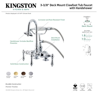A thumbnail of the Kingston Brass CC14T Alternate Image