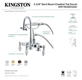 A thumbnail of the Kingston Brass CC17T Alternate Image