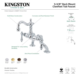 A thumbnail of the Kingston Brass CC2002T Alternate Image