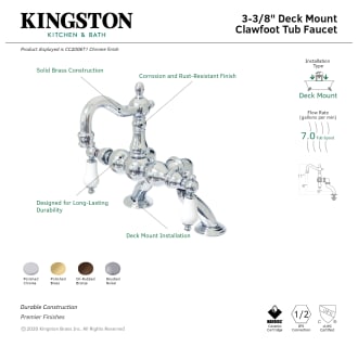 A thumbnail of the Kingston Brass CC2006T Alternate Image