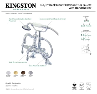 A thumbnail of the Kingston Brass CC2008T Alternate Image
