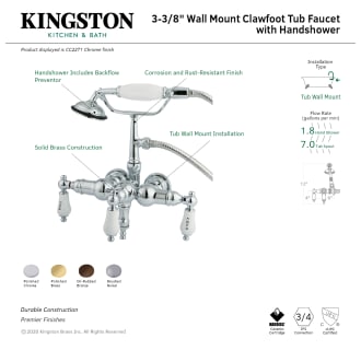 A thumbnail of the Kingston Brass CC21T Alternate Image