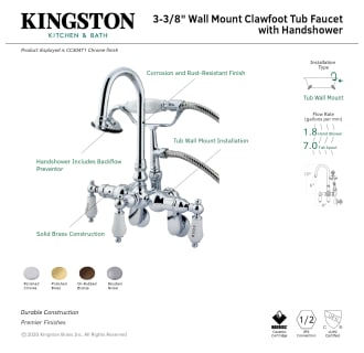 A thumbnail of the Kingston Brass CC304T Alternate Image