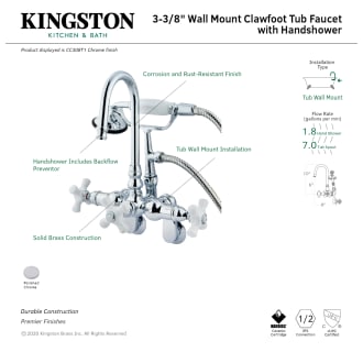 A thumbnail of the Kingston Brass CC308T Alternate Image