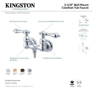A thumbnail of the Kingston Brass CC31T Alternate Image