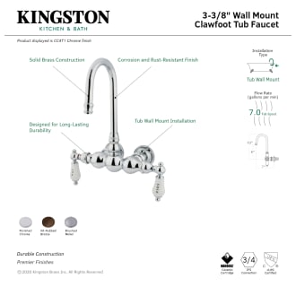 A thumbnail of the Kingston Brass CC3T Alternate Image