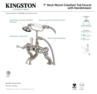 A thumbnail of the Kingston Brass CC409T.BL Alternate Image