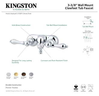 A thumbnail of the Kingston Brass CC41T Alternate Image