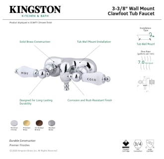 A thumbnail of the Kingston Brass CC43T Alternate Image