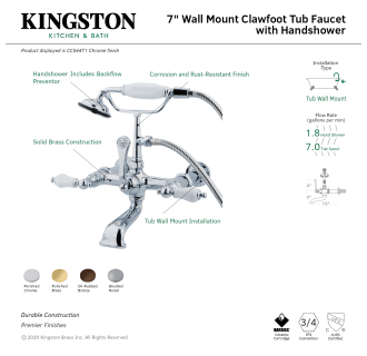 A thumbnail of the Kingston Brass CC543T Alternate Image