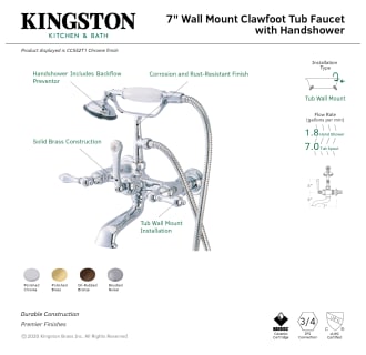 A thumbnail of the Kingston Brass CC551T Alternate Image