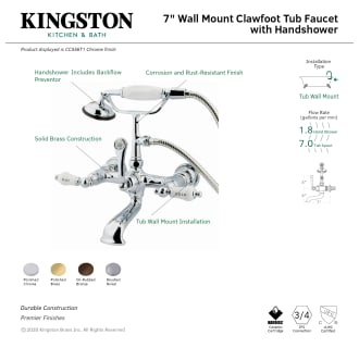 A thumbnail of the Kingston Brass CC555T Alternate Image