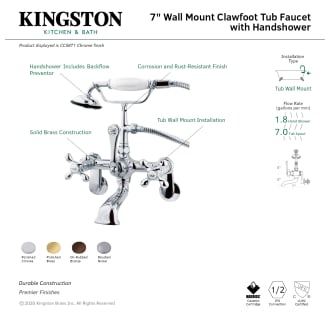 A thumbnail of the Kingston Brass CC57T Alternate Image