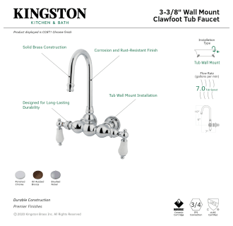 A thumbnail of the Kingston Brass CC5T Alternate Image