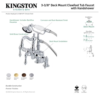 A thumbnail of the Kingston Brass CC6014T Alternate Image