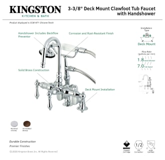 A thumbnail of the Kingston Brass CC614T Alternate Image