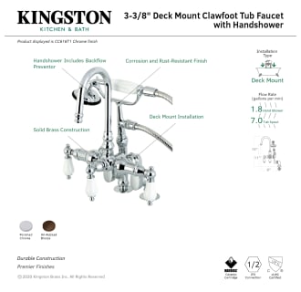 A thumbnail of the Kingston Brass CC616T Alternate Image
