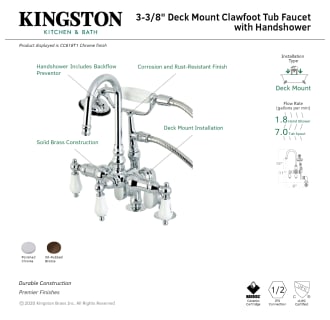 A thumbnail of the Kingston Brass CC618T Alternate Image