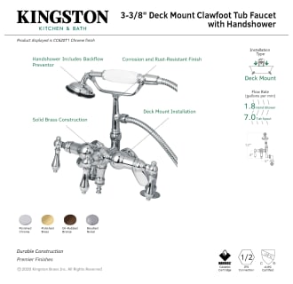 A thumbnail of the Kingston Brass CC619T Alternate Image