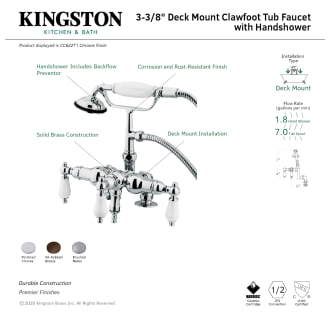 A thumbnail of the Kingston Brass CC621T Alternate Image