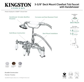 A thumbnail of the Kingston Brass CC623T Alternate Image