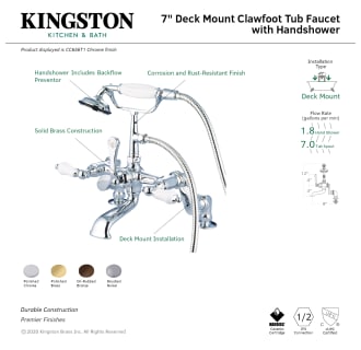 A thumbnail of the Kingston Brass CC655T Alternate Image