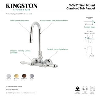 A thumbnail of the Kingston Brass CC71T Alternate Image