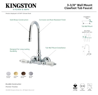 A thumbnail of the Kingston Brass CC73T Alternate Image