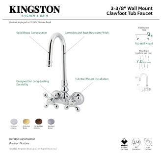 A thumbnail of the Kingston Brass CC77T Alternate Image