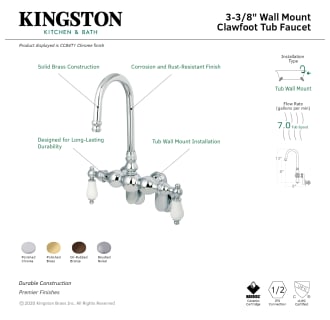 A thumbnail of the Kingston Brass CC83T Alternate Image