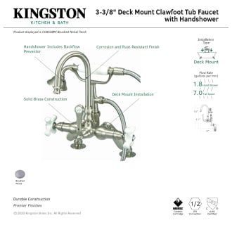 A thumbnail of the Kingston Brass CC853.PX Alternate Image