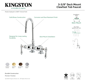 A thumbnail of the Kingston Brass CC91T Alternate Image