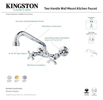 A thumbnail of the Kingston Brass KS200 Alternate Image