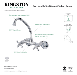 A thumbnail of the Kingston Brass KS214M Alternate Image