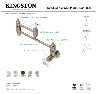 A thumbnail of the Kingston Brass KS310.PX Alternate Image