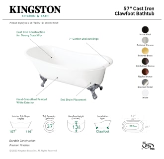 A thumbnail of the Kingston Brass VCT7D5731B Alternate Image