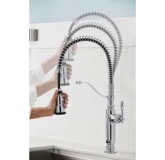 Kohler K-22068-WB-BL Graze Küchenarmatur Schwarz Matt – Berührungslos, Mit Sprachsteuerung