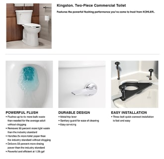 A thumbnail of the Kohler K-25076 Two Piece Toilet Info