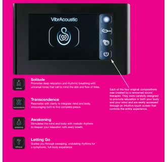 A thumbnail of the Kohler K-1167-GVCLW VibrAcoustic touchscreen interface with pre-programmed compostitions