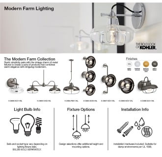 A thumbnail of the Kohler Lighting 23669-SC01 Kohler Lighting Modern Farm Collection