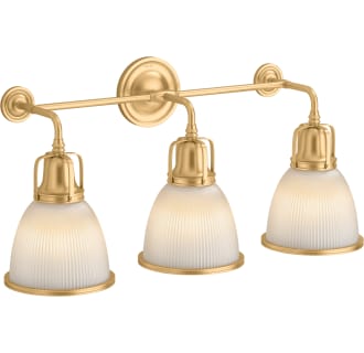 A thumbnail of the Kohler Lighting 32283-SC03 32283-SC03 in Brushed Modern Brass - Light On