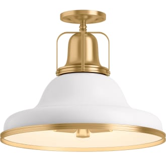 A thumbnail of the Kohler Lighting 32294-SF03 32294-SF03 in White / Brushed Modern Brass - Light On