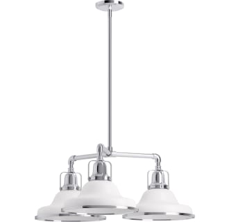A thumbnail of the Kohler Lighting 32293-CH03 32293-CH03 in White / Polished Chrome - Light Off